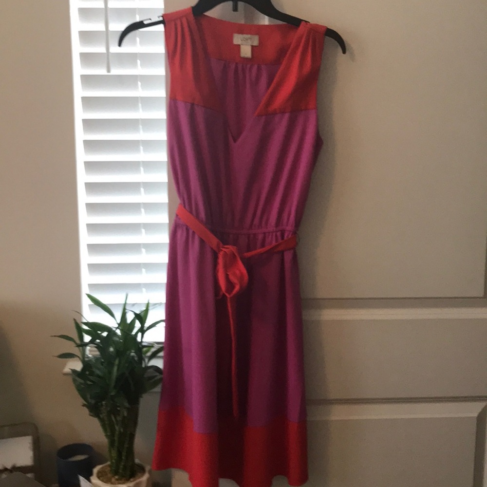Loft color block dress